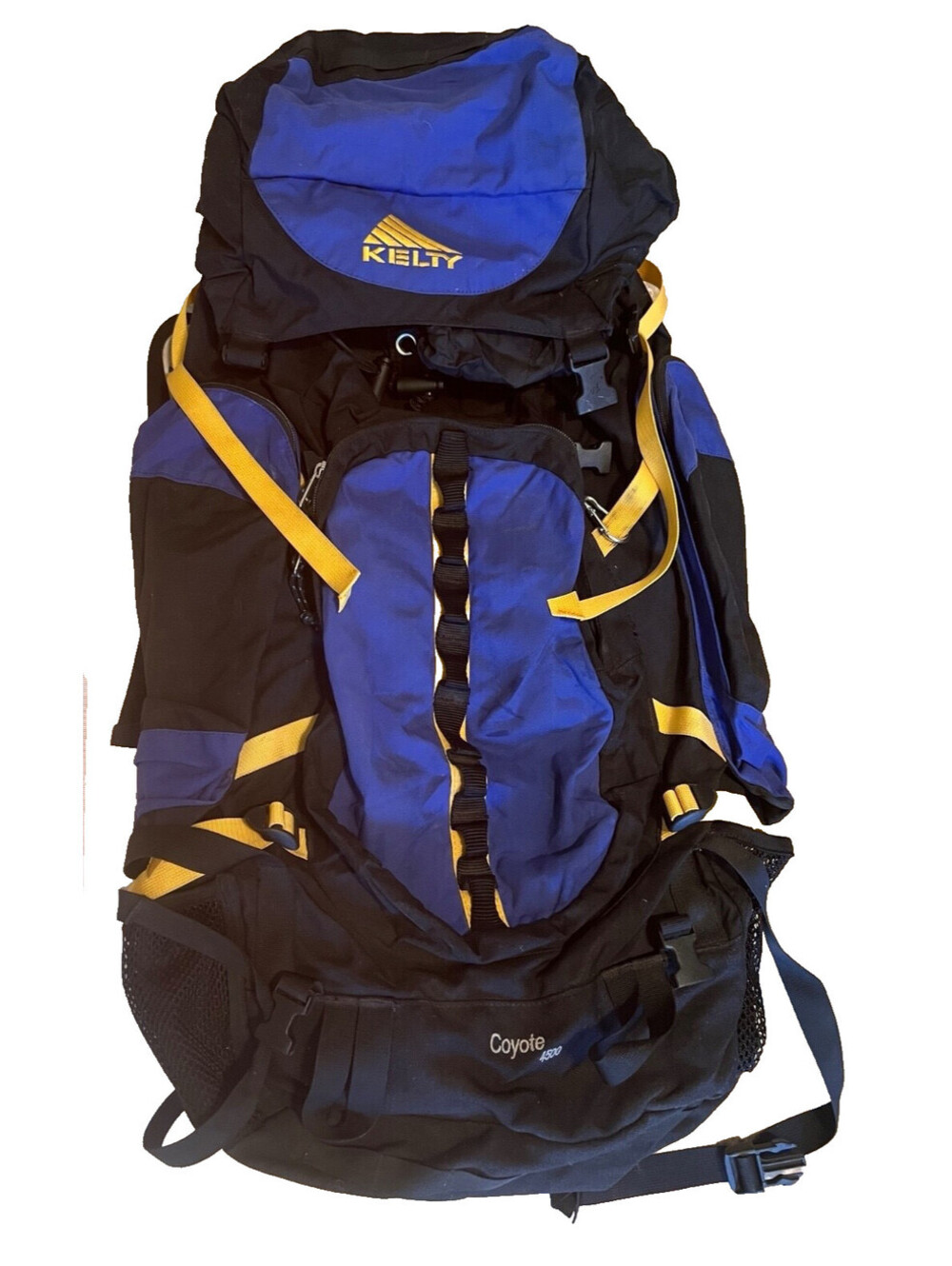 Kelty Coyote 4500 Unisex Blue Yellow Internal Frame Large Hiking Backpack Bag